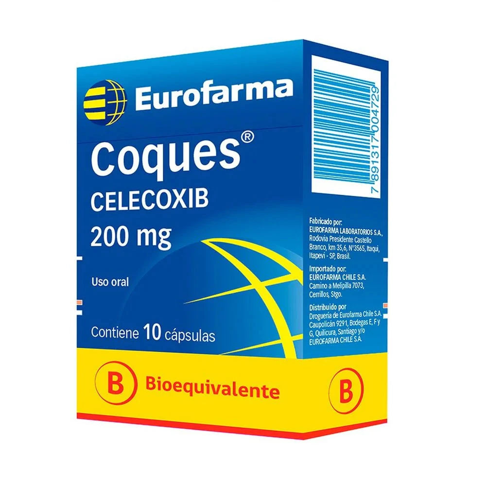 Coques Celecoxib 200 mg x 30 cápsulas EUROFARMA